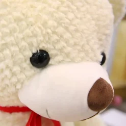 Ours en peluche blanc 90 cm