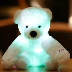 Ours en peluche blanc lumineux