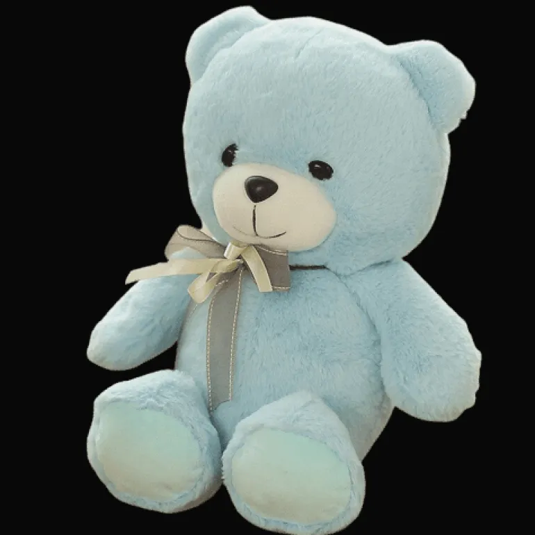 Ours en peluche bleu ciel