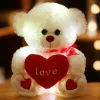 Ours en peluche coeur lumineux