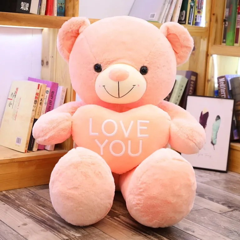 Ours en peluche géant « I love you »