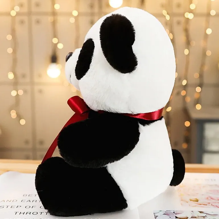 Ours en peluche noir et blanc