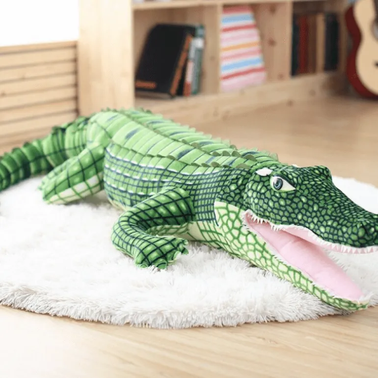 Peluche géante alligator