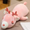 Peluche géante cerf rose