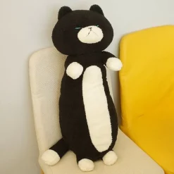 Peluche géante chat noir