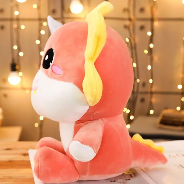 Peluche géante dinosaure gros yeux