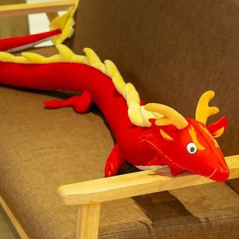 Peluche géante dragon chinois
