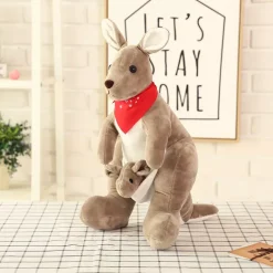 Peluche géante kangourou
