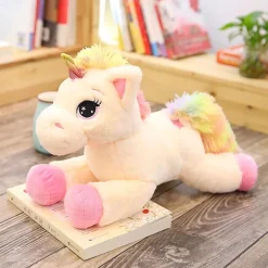 Peluche géante licorne avec des gros yeux