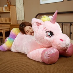 Peluche géante licorne douce