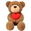 Peluche géante ours avec un coeur