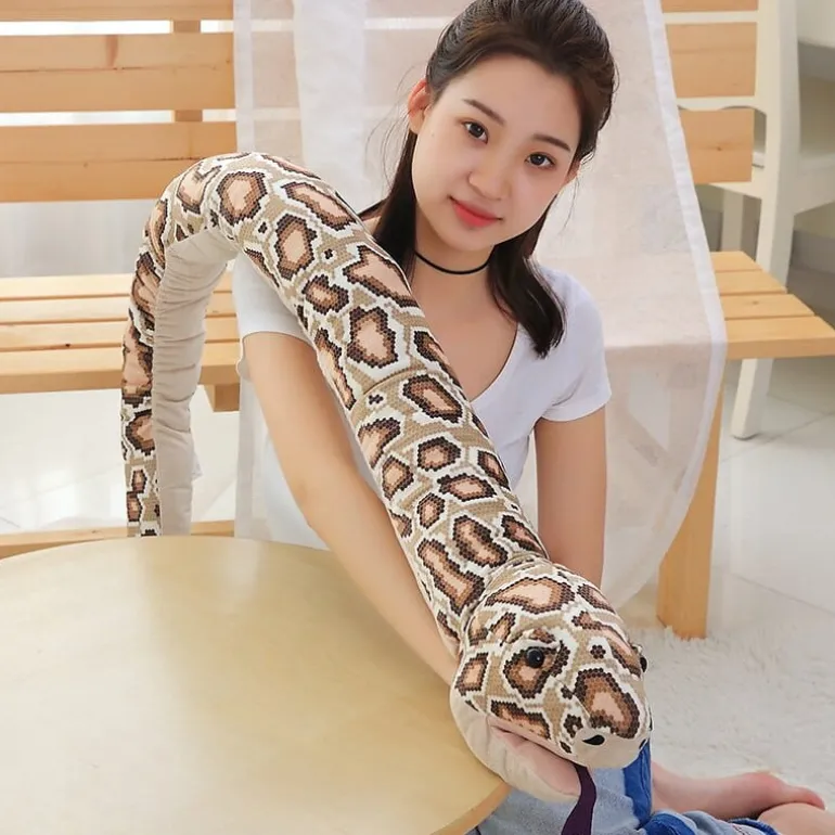 Peluche géante serpent