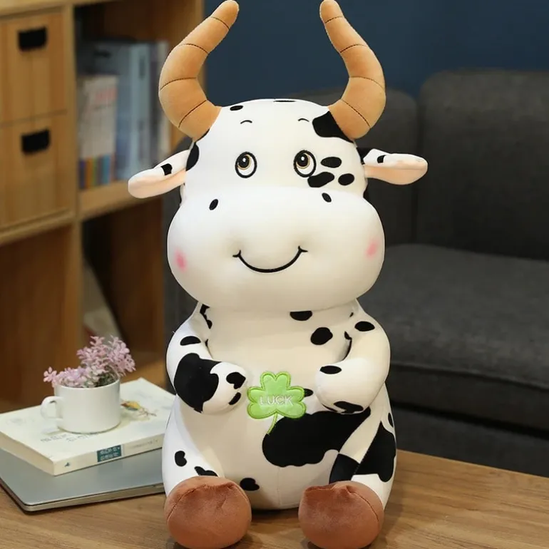 Peluche géante vache