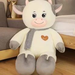 Peluche géante vache 80 cm