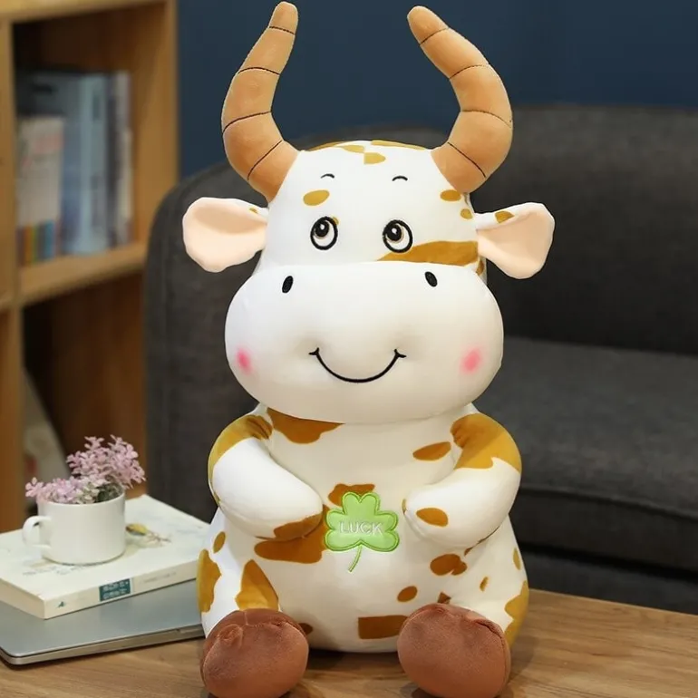 Peluche géante vache raisonnable