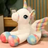 Peluche licorne ailée