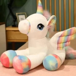Peluche licorne ailée
