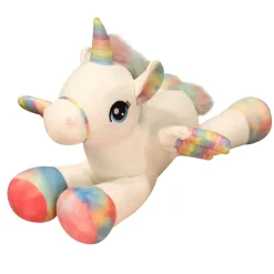 Peluche licorne ailée