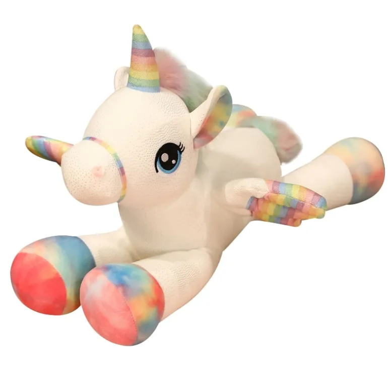 Peluche licorne ailée