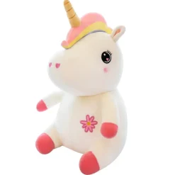 Peluche licorne assise