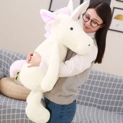 Peluche licorne blanche