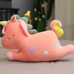 Peluche licorne coussin