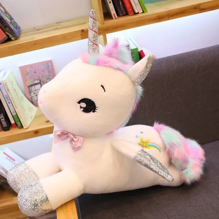 Peluche licorne gros bébé
