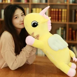 Peluche licorne jaune