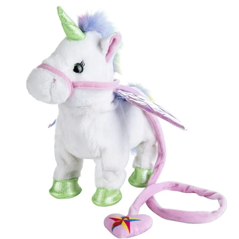 Peluche licorne qui marche
