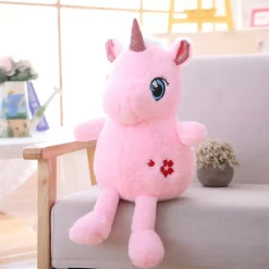 Peluche licorne rose