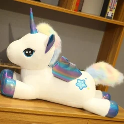 Peluche licorne yeux brillants