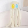 Peluche pieuvre blanche grande taille