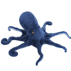Peluche pieuvre bleu marine