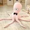 Peluche pieuvre grand rose