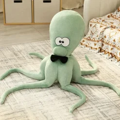 Peluche pieuvre grand vert