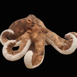 Peluche pieuvre marron