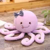 Peluche pieuvre mauve