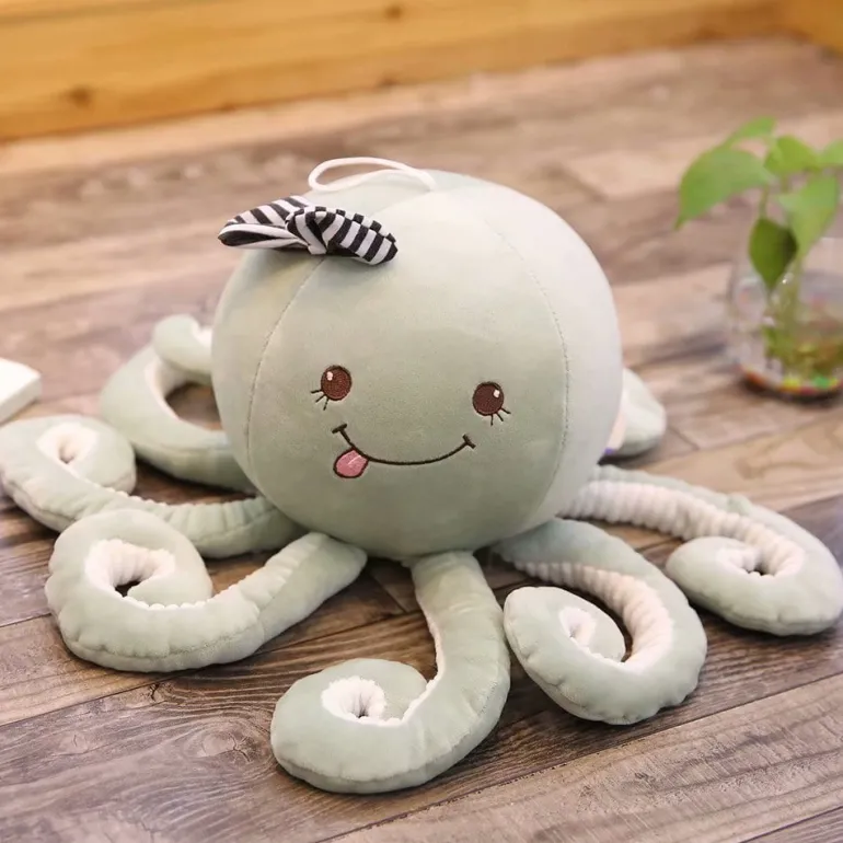 Peluche pieuvre sourire