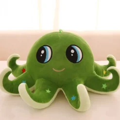 Peluche pieuvre verte